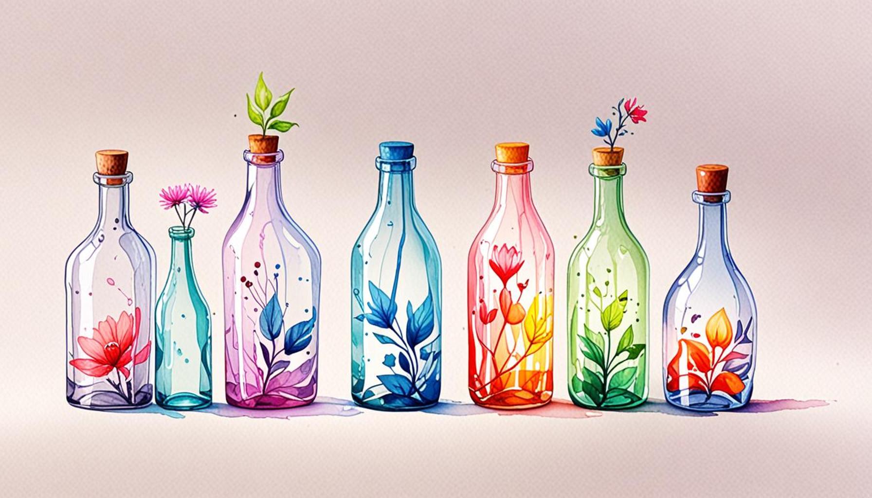 Upcycle Glass Bottles Transform Them into Stunning Decor Pieces